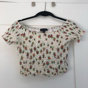 TopShop Cropped Off the Shoulder Top